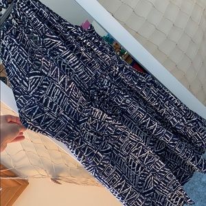 Halter top Blue and White Dress